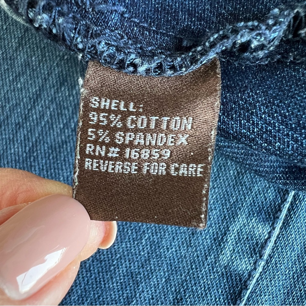 J. MCLAUGHLIN Dark Wash Straight Leg Jeans 14 Classic Stretch Mid Rise Denim - Picture 8 of 15